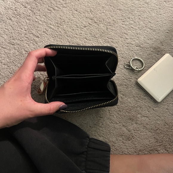 Black Wallet with Colorful Monogram - Picture 2 of 2